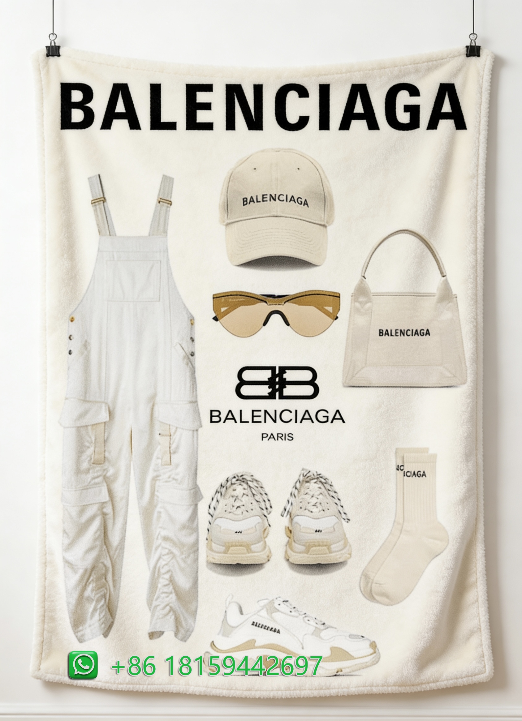 Balenciaga Throw Blankets